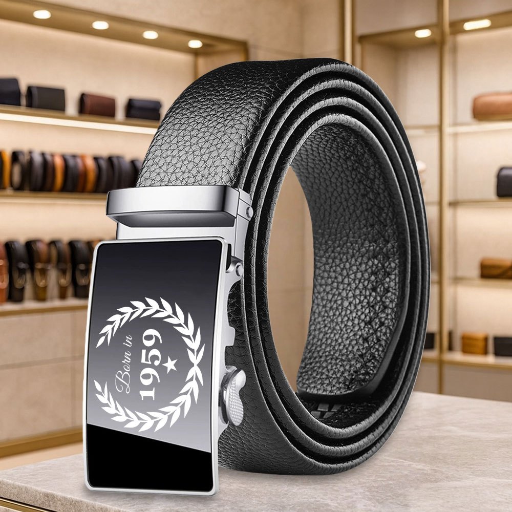 TEMU Born In 1959 Belt For - Novelty Year Design Belt (1959) - Cool Stylish Unisex Accessory For Jeans/pants/casual Wear -
