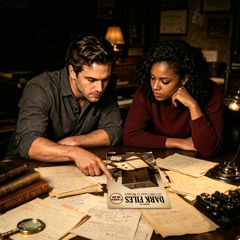Unsolved Case Detective Game, Medium Difficulty Mystery Challenge