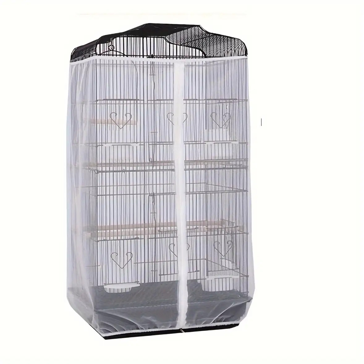 Zipper-style parrot cage mesh cover made of polyester material,... product image 11