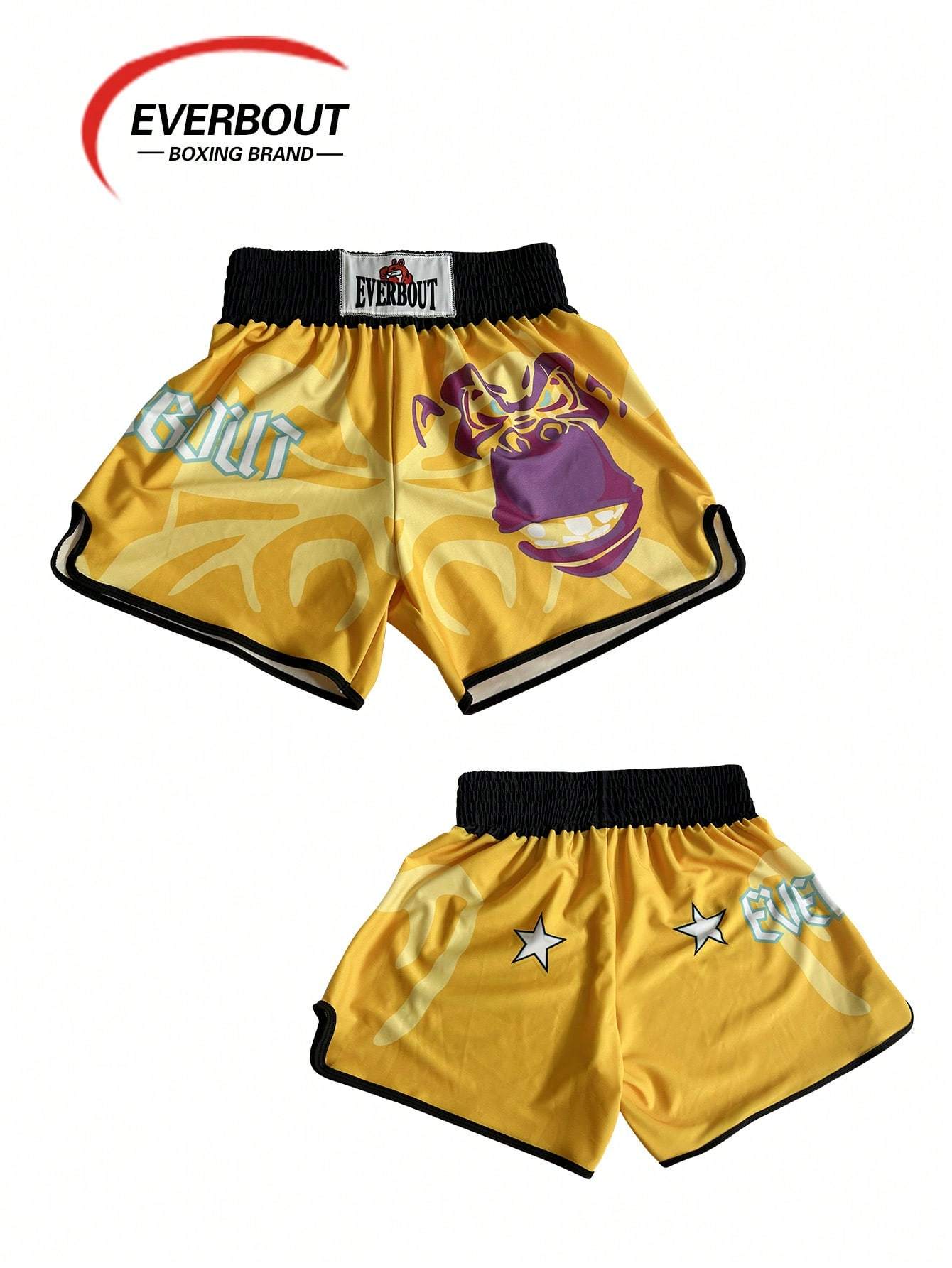 Short De Kickboxing/Muay Thai Unisexe - Taille élastique - En Polyester - Plusieurs Couleurs Et Tailles