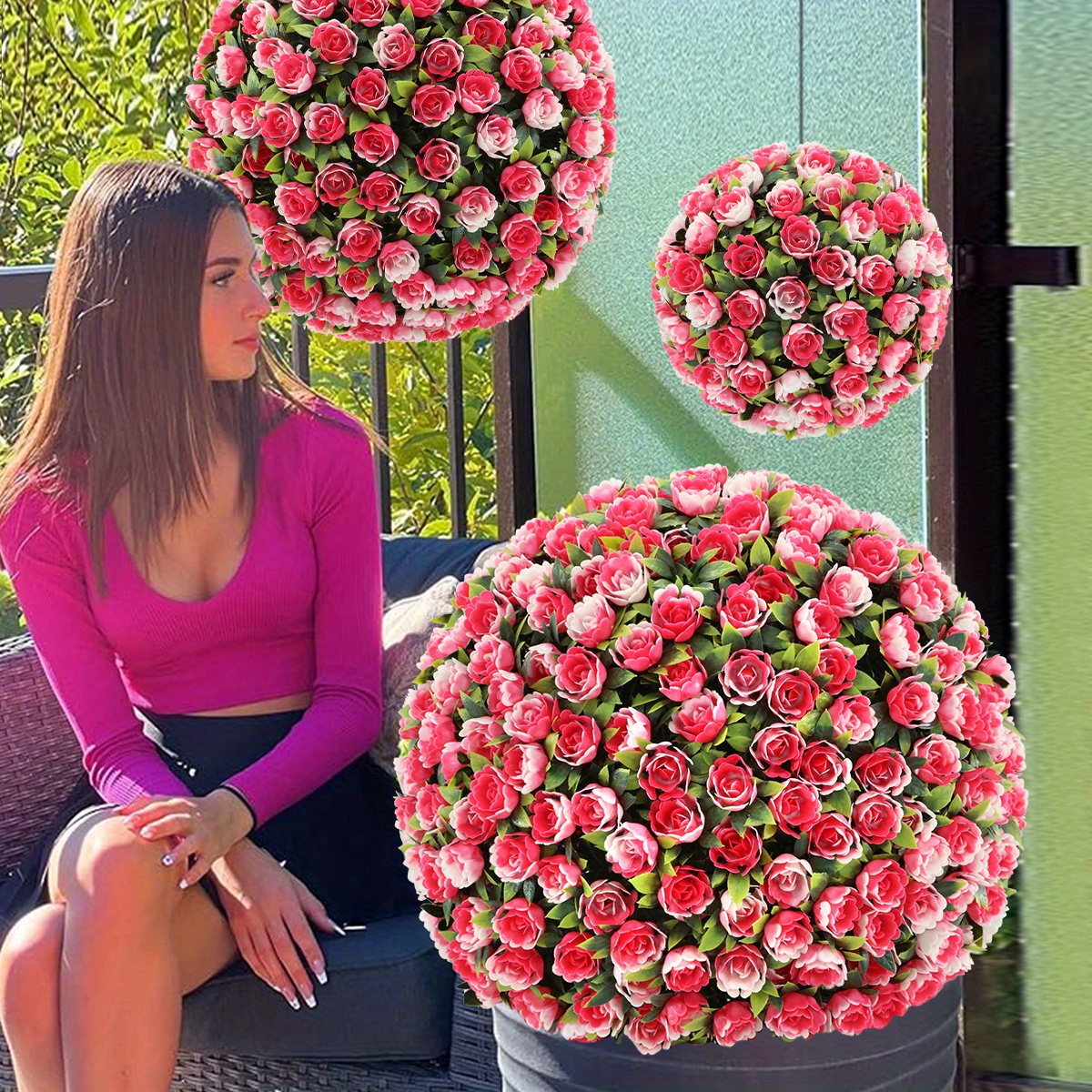 20 Stück Frühlings-Tulpen-Deko-Kugeln – Mit Schmetterlingen, Für Baum & Fenster
