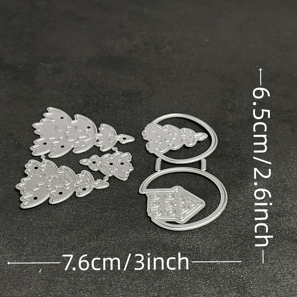 Piggy Craft Metal Cutting Dies Cut Die Mold Christmas Tree Decoration Paper Craft Knife Mold Blade Punch Stencils Dies