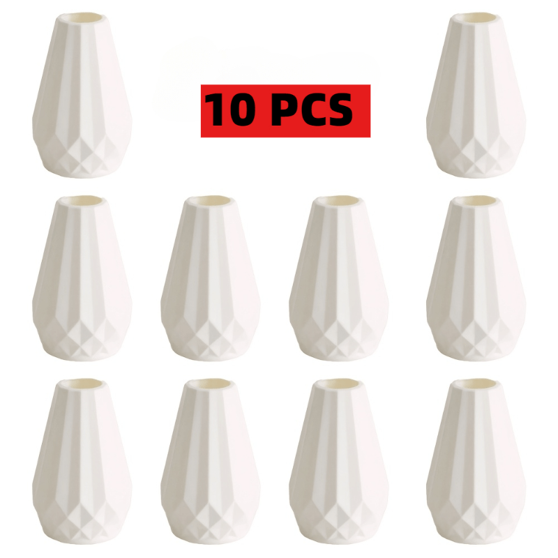 TEMU 10pcs Asymmetrical Shape Vases, Flower Vases, Fresh/dried Flower Vases, Home Decor, Desktop Decor Nordic Creative Flower Arrangement Containers,