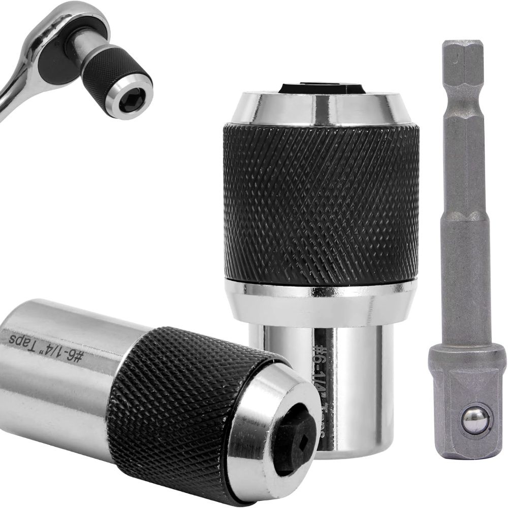 

3pcs Tap Socket Set With 3/8" Adapter - Versatile Tool For Easy Tapping & Extraction, Ideal For Diy & Professional Use