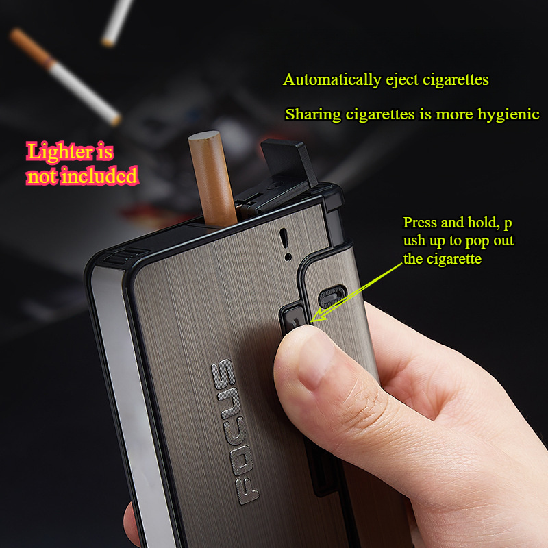 portable   case with lighter windproof waterproof and crush resistant   to 10 cigarettes   gifting   or elders 0