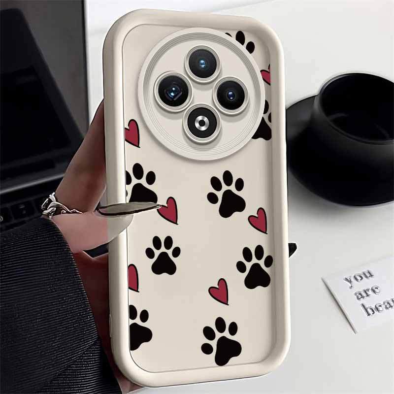 TEMU Phone Case: Footprints Love For Redmi 14c 4g With Comfortable Feel Case Featuring Lightweight Ideal For Casual