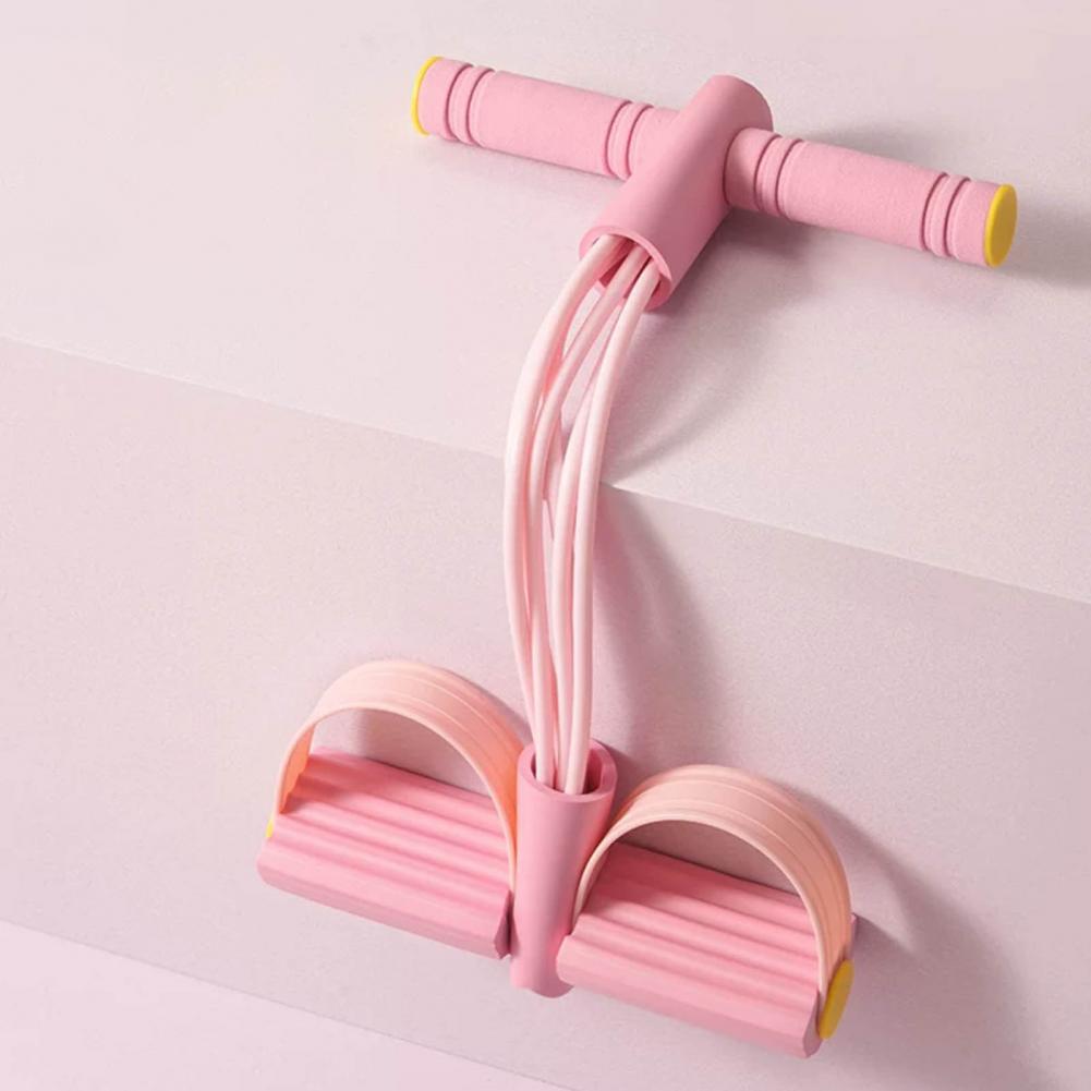 bands with handles for multifunctional yoga sit ups suitable for   men and women this   pedal   trainer features six strands of thickened rope designed for effective abdominal workouts Product details 5