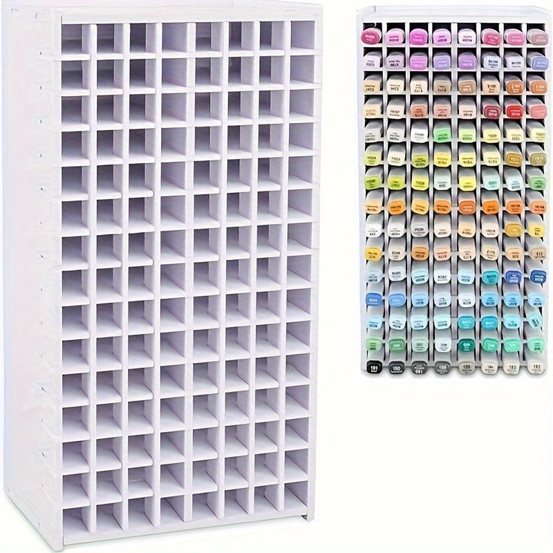 

A Desktop Organizer Storage Box For Holding 120, 180, Or 240 Markers, Colored Pens, And Pencils.