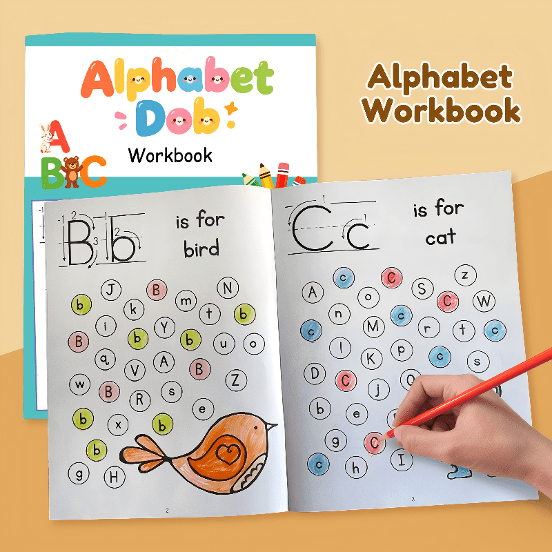 26pcs English -z Learning Books, Alphabet Recognition Coloring Activities, Learning Workbooks, Materials, Suitable For Home And School