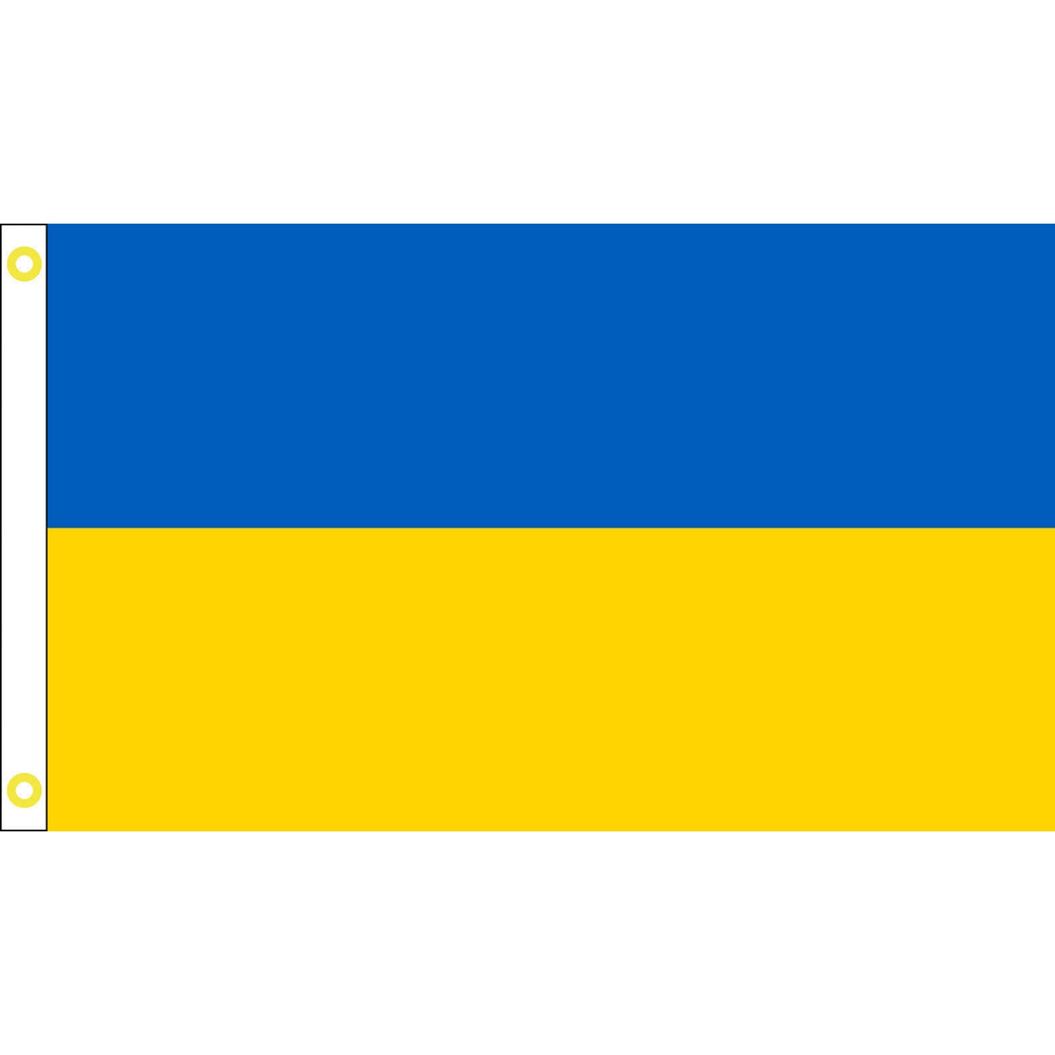 E-shop Ukrainische Flagge in mehreren Größen, hochwertige Allzweck-Flagge aus 100 % gesponnenem Polyester für den Innen- Außenbereich,