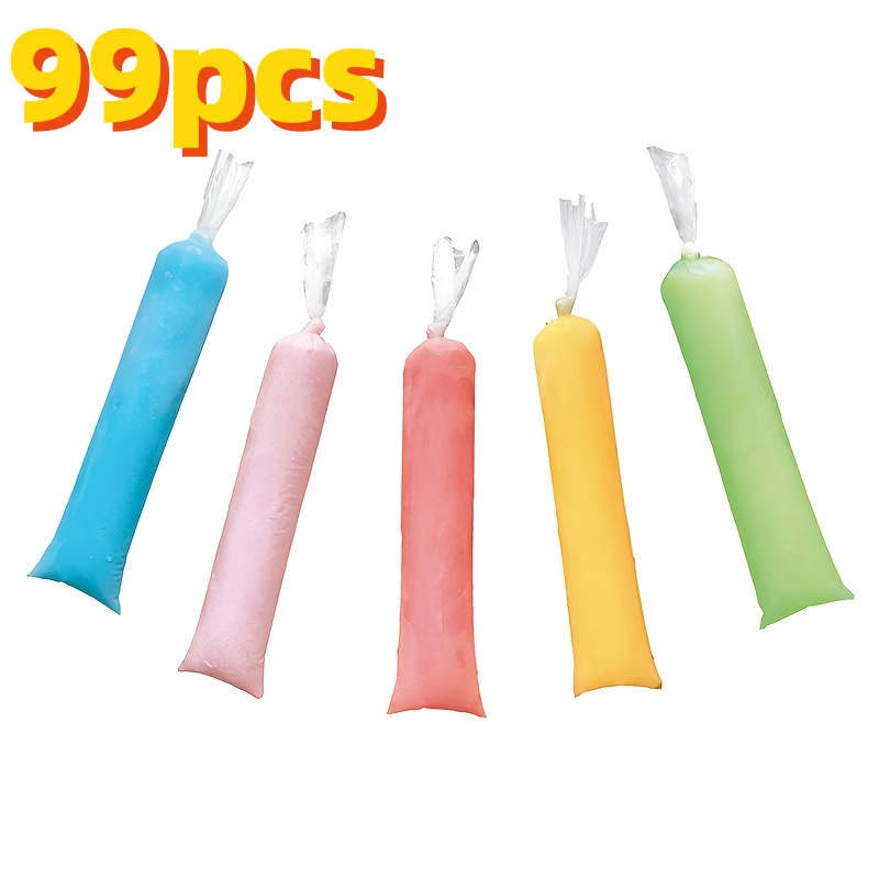 TEMU 99 sacs à glaçons - Sacs de rangement cubiques transparents, sacs de congélation, parfaits pour de fête du An