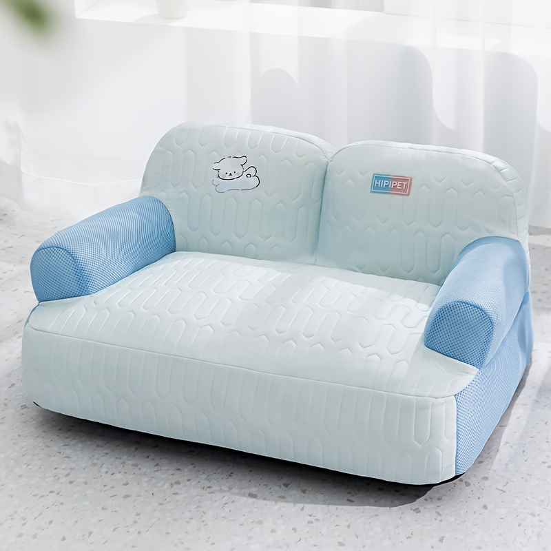 breathable removable washable dog sofa bed spring summer pet nest with cartoon   removable washable polyester bed mat for small medium large dogs pet furniture bed   design   Product details 5