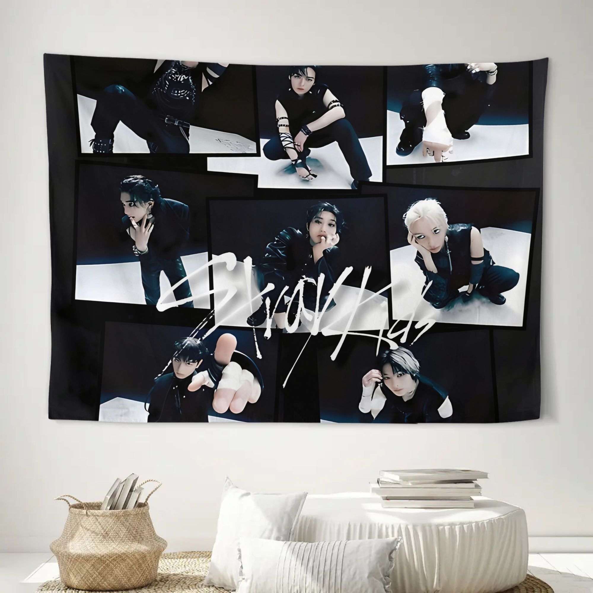 TEMU 2d Flat, 2d Flat Printing Abstract Wall Tapestry For Or Staircase Walls - Adds Depth And Character To Spaces, 2d Flat