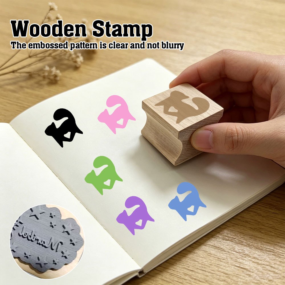 DIY Wood Stamp for Journaling and School Supplies