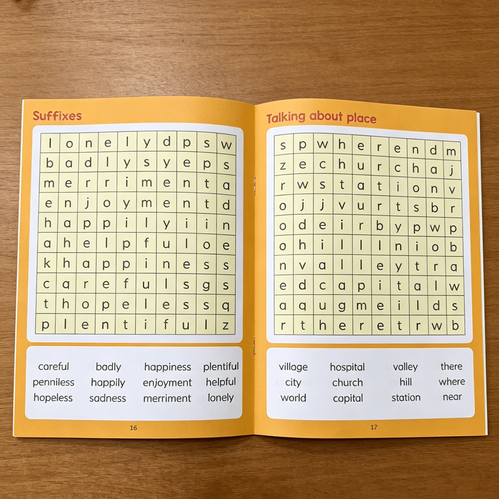 Kids Spelling Word Search Workbook for Vocabulary Practice