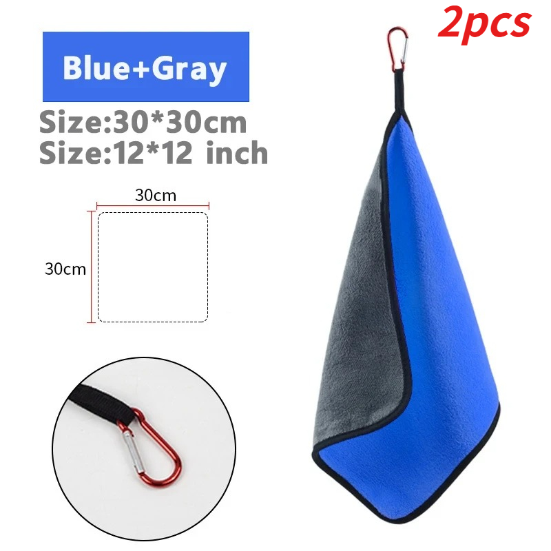 TEMU 2pcs Serviette de pêche épaissie pour sports de , antiadhésive, absorbante, pour vêtements de pêche, essuyer , serviette douce, équipement