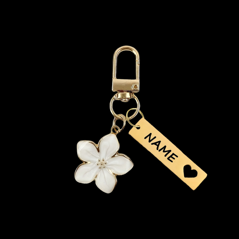 TEMU 1pc Custom Personalized Metal Keychain, Cherry Design, Lightweight And Fashionable, With Tag Accessory, Bags, Car Keys, Couples, And Holiday