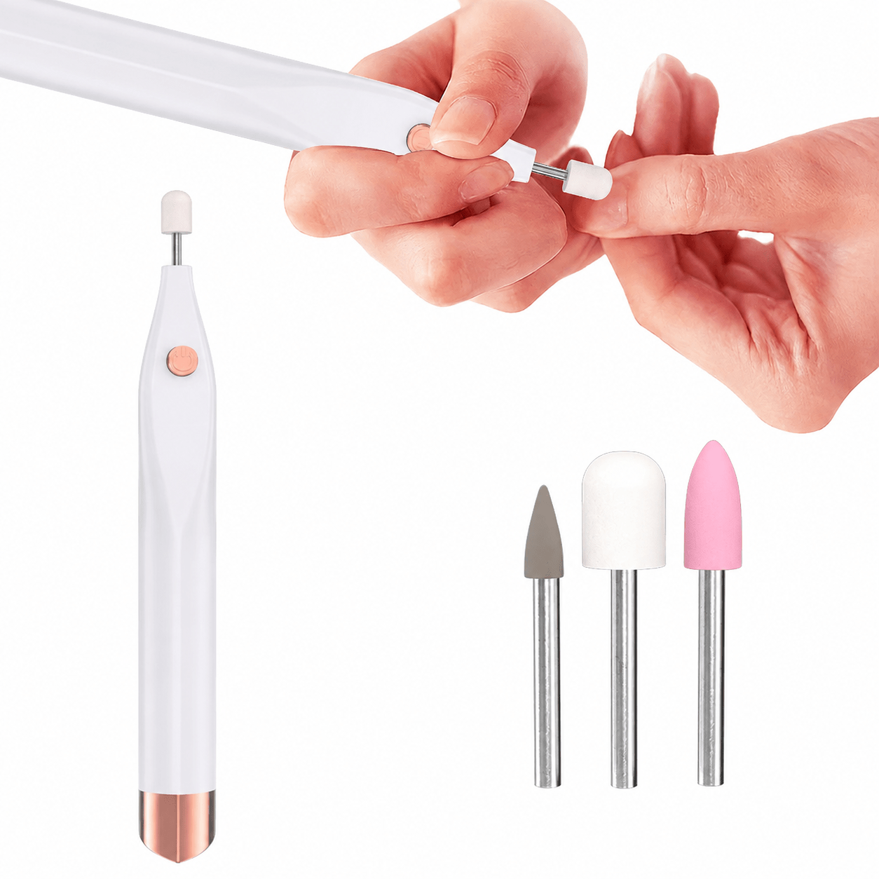 TEMU Portable Electric , Professional Nail File Set, Nail Trimming And Polishing Shaping Tool Design, Women's Manicure Set, Nail File Suitable For