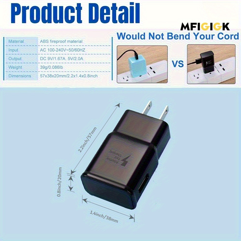 [10pcs fast usb wall charger] 10pcs fast charger block   adapter | usb charging head for s23 s22 s21 mfigigk, usb charger fast charging, fast charger for  , super fast usb charger, mobile charger fast charging, phone fast charger, phone charger,  , sleek adapter, sturdy construction, reliable adapter, charging brick, usb charging brick, tech enthusiasts, smartphone   Product details 1