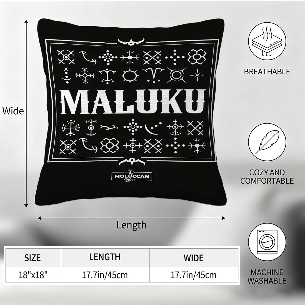 TEMU Themed Design Printed Throw Pillow Cover, 18x18 Inches, Modern Pattern Decorative Cushion Cover, Zipper Closure, Machine Washable, Suitable For