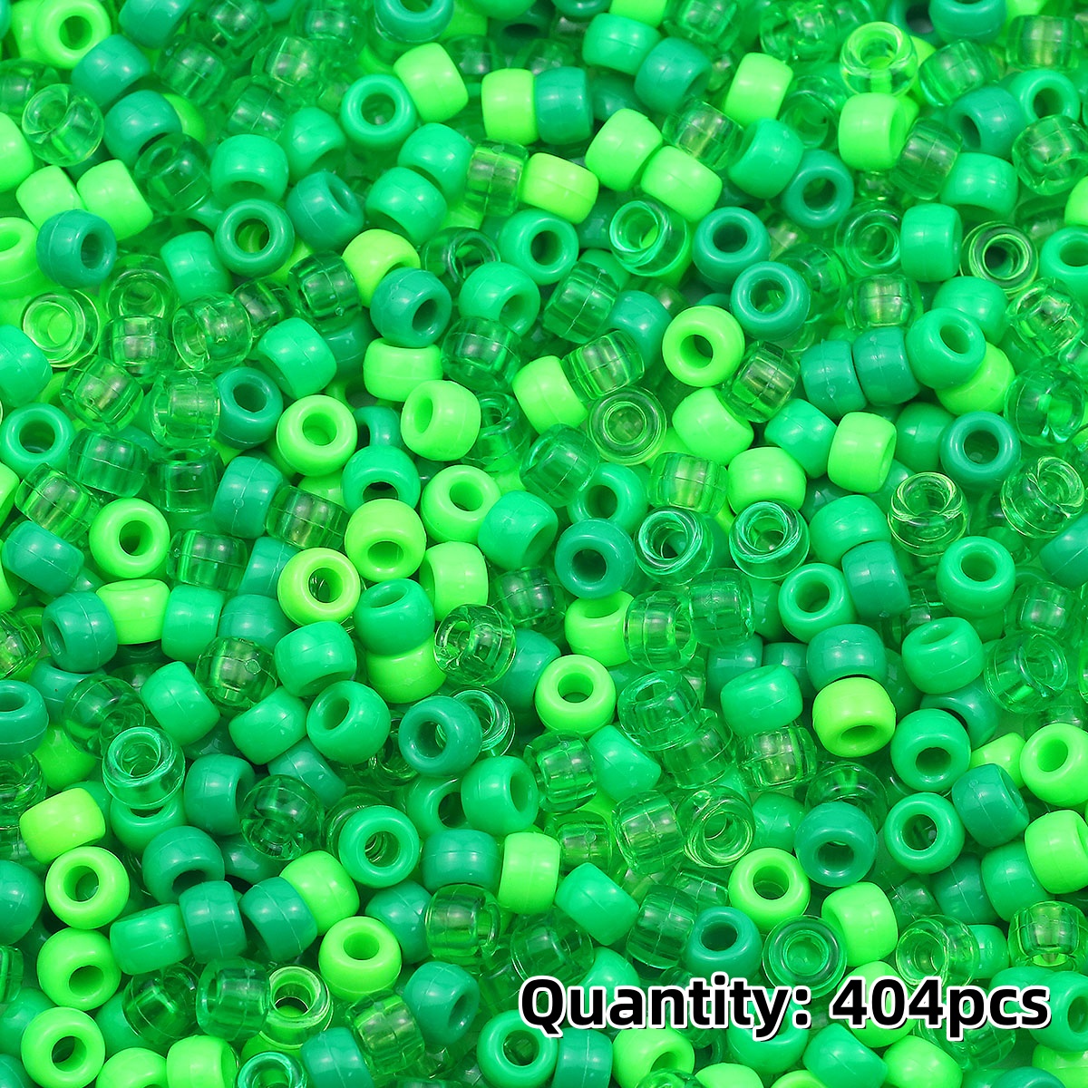 TEMU 202/404pcs 6*9mm Mixed Acrylic Flat Beads, Large Hole Beads & Bead Assortments Loose Beads, Ideal Diy Crafting Accessories For Handmade