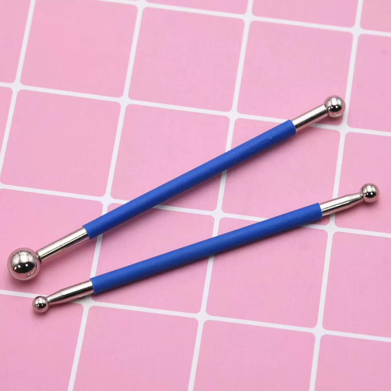 TEMU Ensemble d'outils ronds grands et petits, outils de sculpture en acier inoxydable pour bricolage, et poterie , stylo d'indentation pour , outil