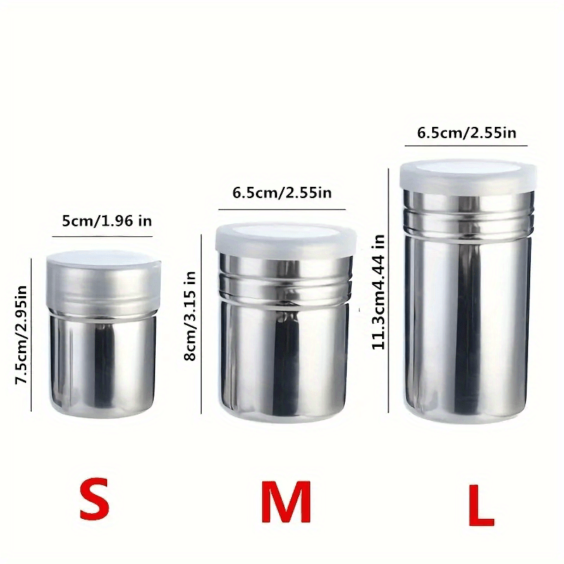 Stainless Steel Fine Mesh Powder Sugar Shaker Duster