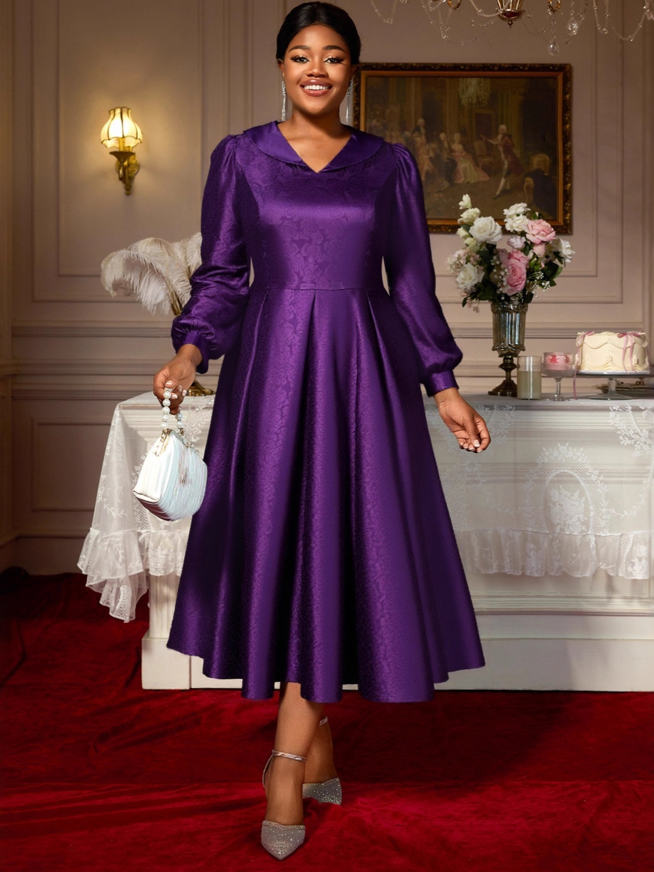 purple dress women sold on Temu United States