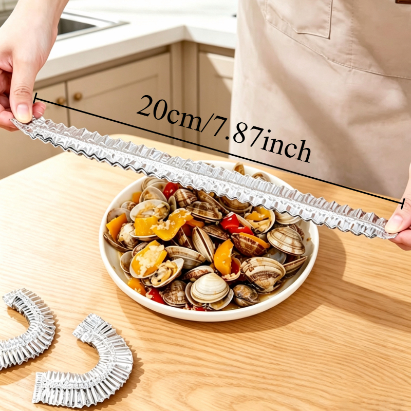 11pcs Reusable Aluminum Foil Food Plate Covers Set