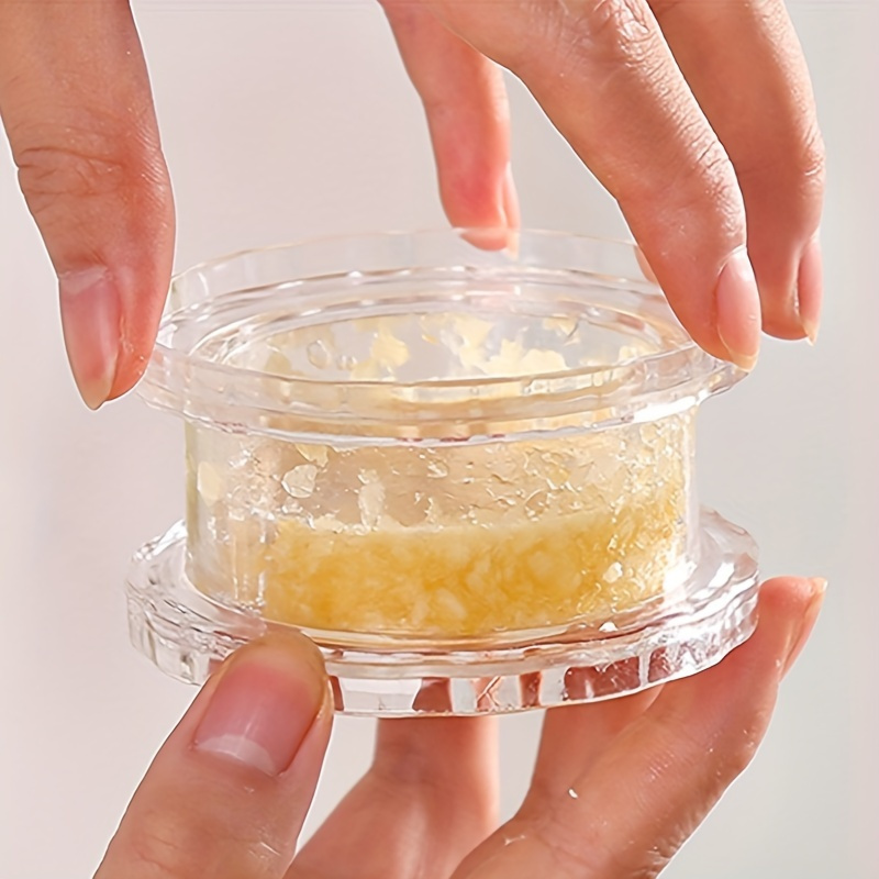 Picador de Ajo Manual Portátil - Una Herramienta en Forma de Caja para Picar Ajo y Jengibre, Fácil de Usar y Limpiar, No Requiere Electricidad