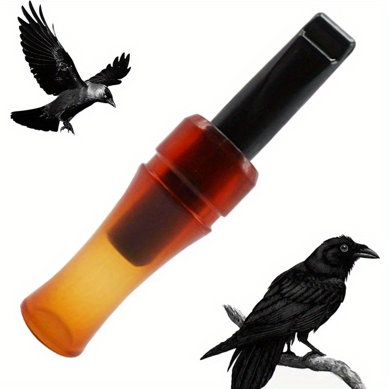 TEMU Authentic - A High-quality Plastic Hunting Lure Featuring Genuine Bird Sounds And A Crow-like Whistle, Perfect For Outdoor Bird Observation And .