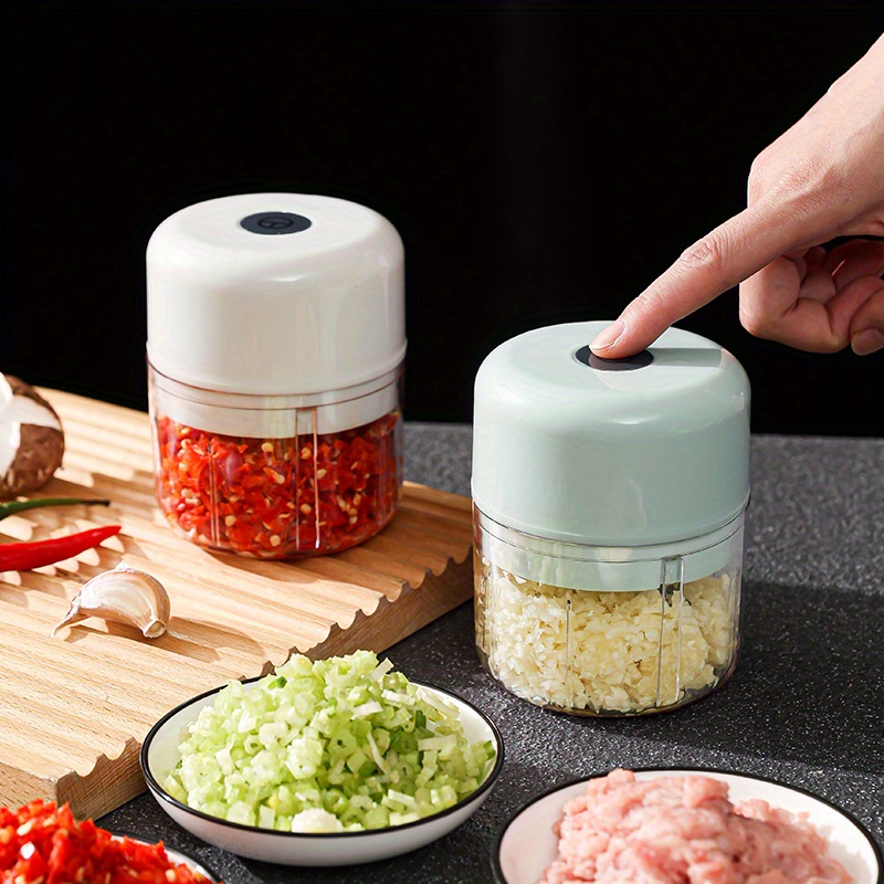 1pc strong durable usb electric garlic chopper grinder for chilli ginger vegetables
