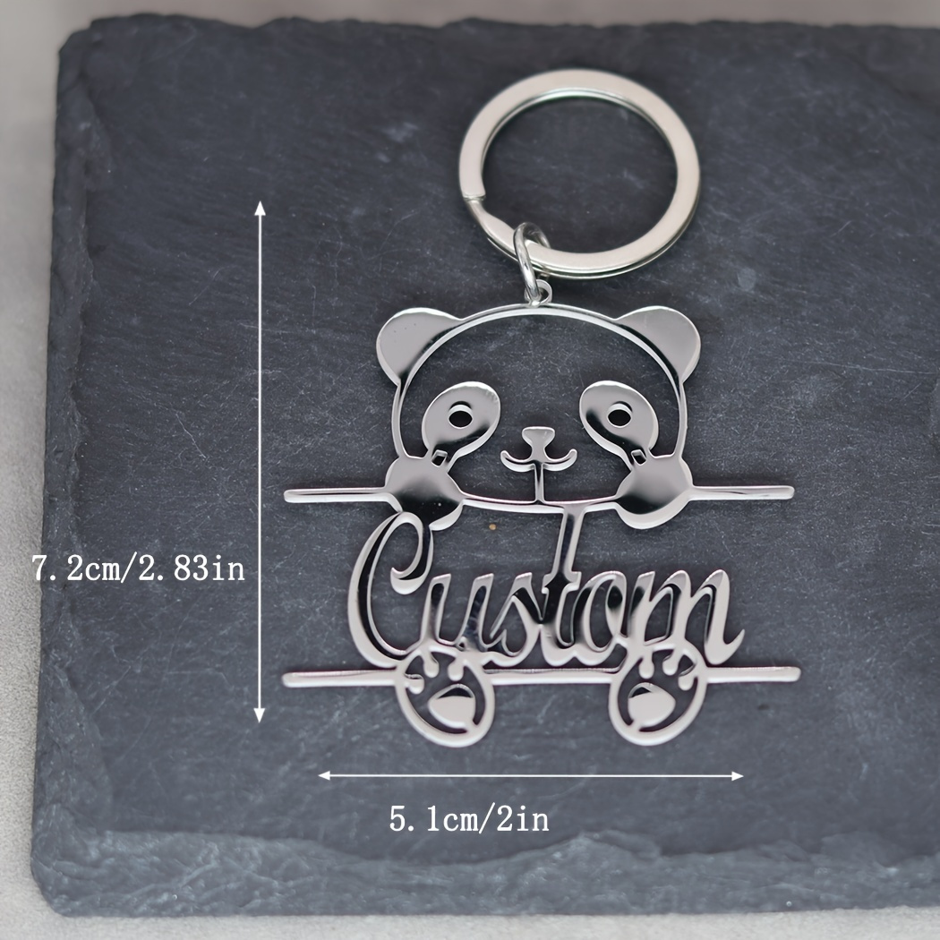 

Personalized Steel Keychain - Engraved & , For ,