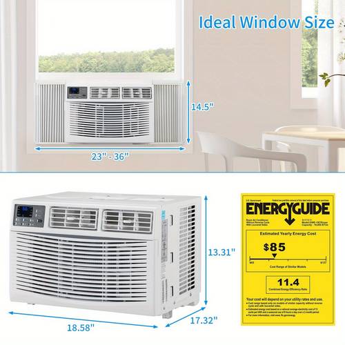 1pc window air conditioner 115 window cooling fan dehumidification portable all in one machine with install kit for home office