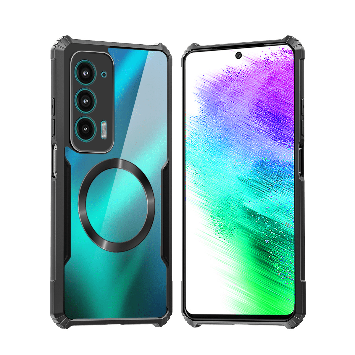 TEMU Custodia per telefono: Compatibile con Motorola Edge 20 5G, custodia con magnetica, cover morbida antiurto, in acrilico , di protezione per