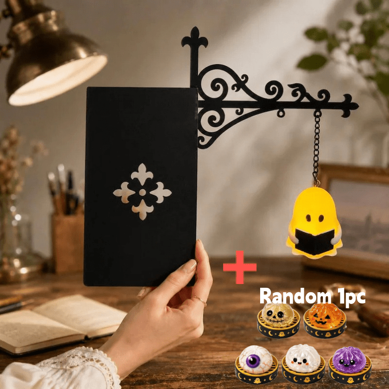 Image of 2pcs Bookworm, Hanging Decoration, Used For Bookshelf Decoration, Horror Reading Corner Decoration, Gift For , Halloween Home Decoration, With Random Gifts