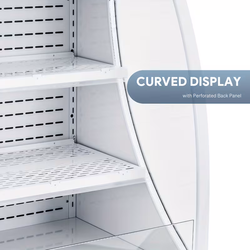 refrigerator for commercial displays in restaurants a showcase for cafes and shops featuring a 6 7 cu ft capacity and a vertical air curtain design measuring 27 6 inches Product details 5