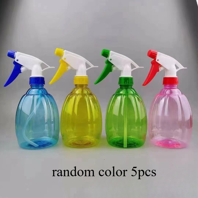 TEMU 5pcs Random Color 500ml Spray Bottles, Gardening Tools, Candy-colored Hand-pressed Spray Bottles, 500ml Plastic Spray Bottles