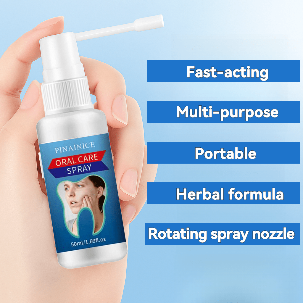 2pcs 50ml/1.69fl.oz Herbal Tooth Ache Spray Set -Honeysuckle + Sarcandra + Watermelon Frost Ice-Cool Formula- Natural Breath Freshener, Alcohol-Free for Daily Oral Care-Pocket-Size-Herbal Tooth Care