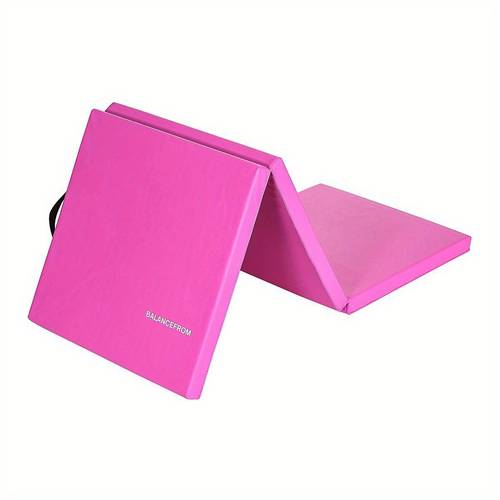 balanfrom 6ft x 2ft x 2in folding exercise mat with carrying handles for mma gymnastics and home gym p
