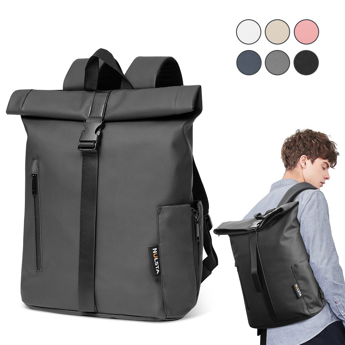 TEMU 20-25l Lightweight Anti-theft Travel Backpack For - Multiple Compartments, Adjustable Shoulder Straps, Durable Soft Shell Design In 6 Colors