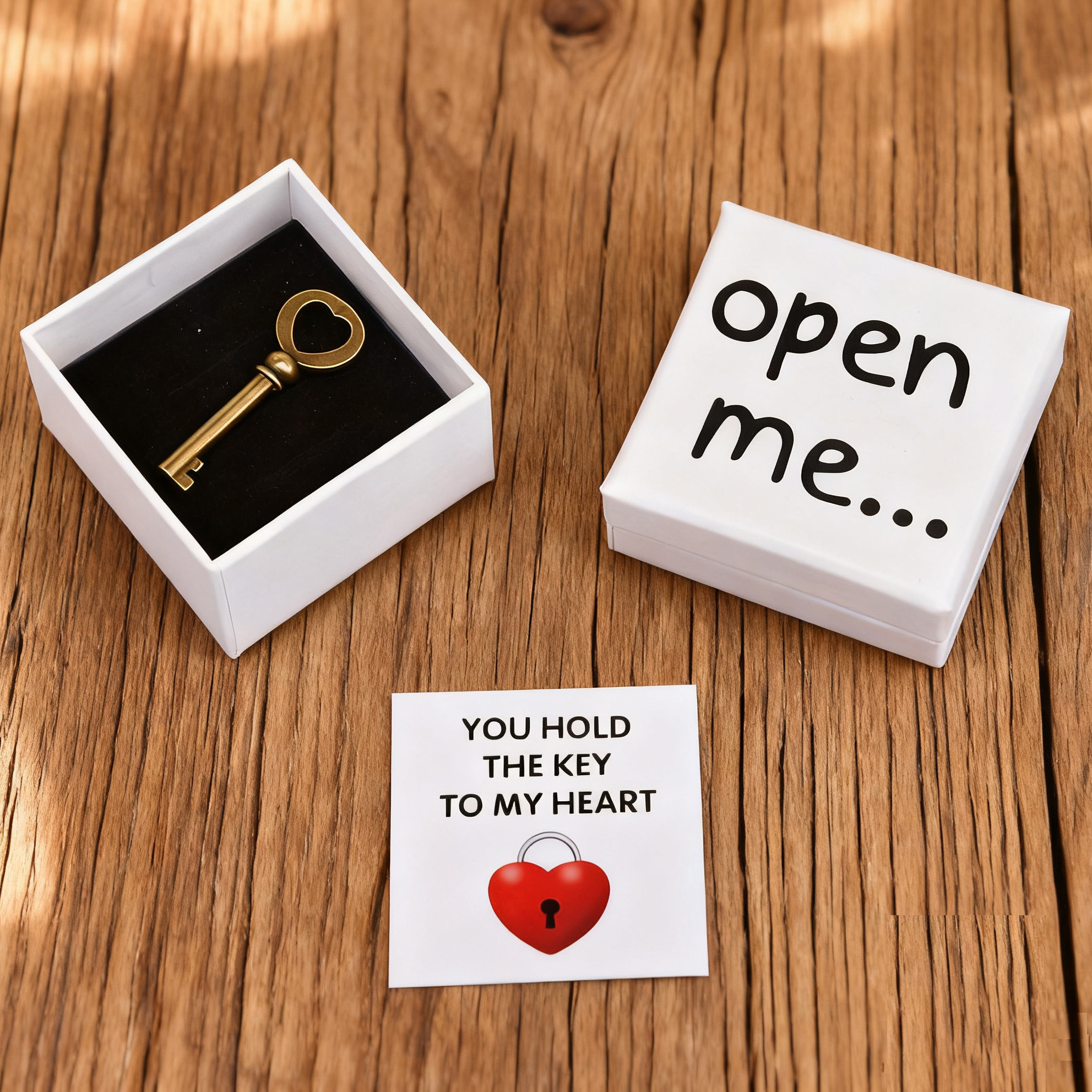 Image of "" , Containing A Key - Including A " To My Heart" Message Card, Greeting Card \ Suitable For Birthdays, Weddings, Wedding Anniversaries, Party Favors, Easter, Bridal Shower Gifts, Anniversaries