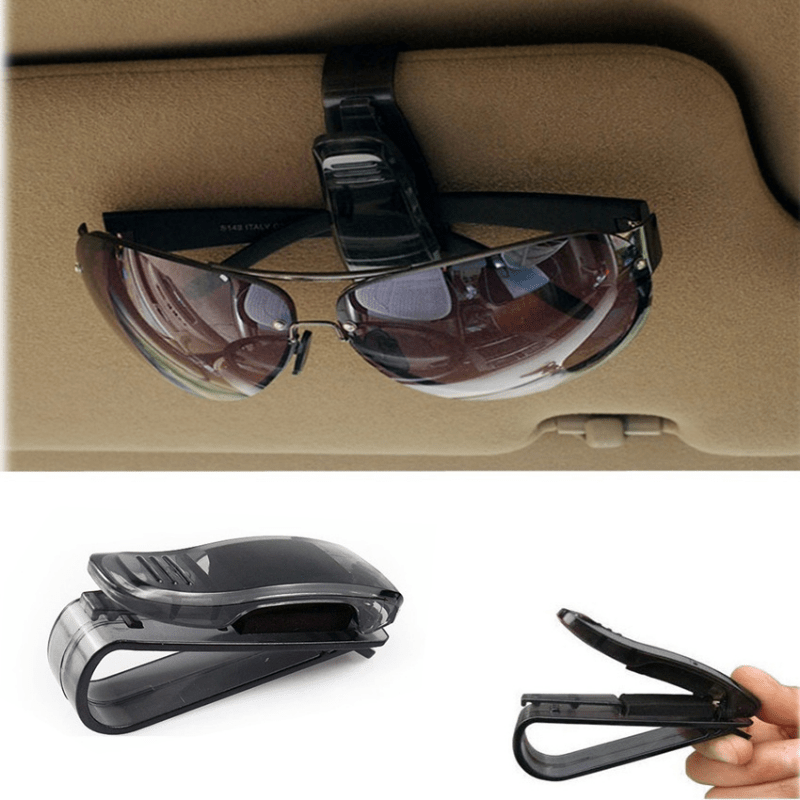 2pcs universal automotive sun   glasses fashion glasses bill card clamp storage rack vehicle auto parts
