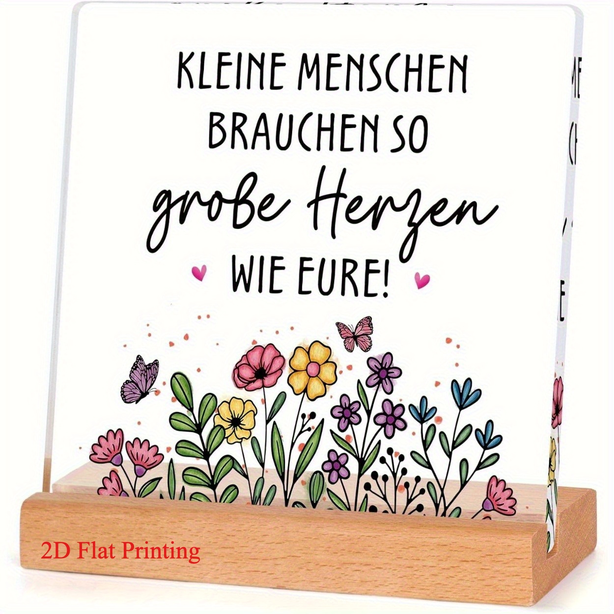 Image of 2d Flat - [2d Flat] Acrylic Printing In 2d, A Token Of Appreciation, Presents For Teachers' , Gifts For Educators, Midwives, Farewell Presents For Kindergarten, Decorative Plaques And Signs