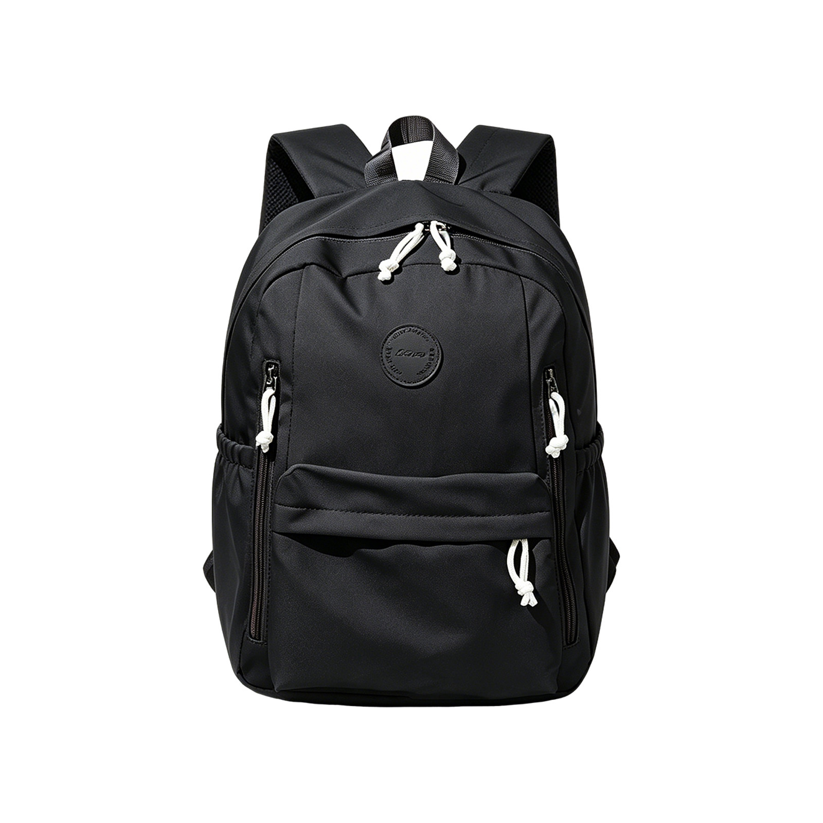 TEMU Casual Backpack With Wide Breathable Shoulder Straps, Side Storage Pockets, And Hidden Back Pocket, Space With Smooth Dual Zippers For All Kinds