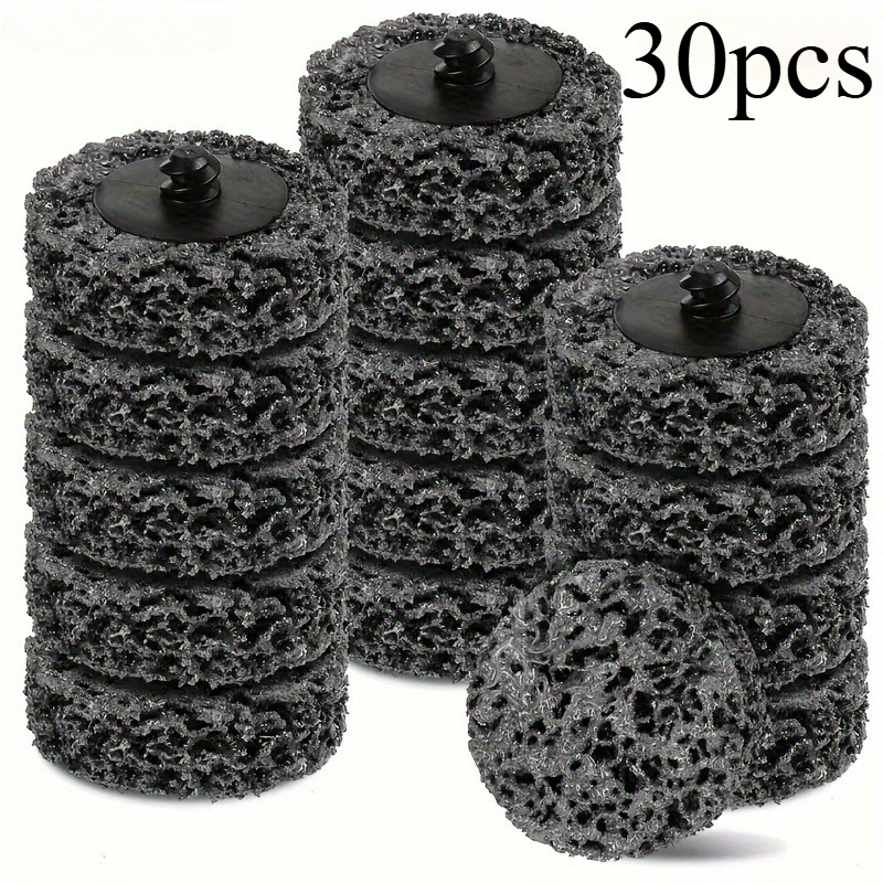 TEMU 30pcs Quick Change Discs - High-performance Paint Stripping Wizard - Abrasive Wheel For Effortless Welds, Rust & Paint Removal - Perfect Drill &