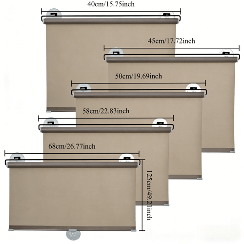 punch free quick installation minimalist aesthetics blackout roller blind sunshade soft khaki blackout material anti light adsorbed surface oxford cloth material soft blackout design contraction