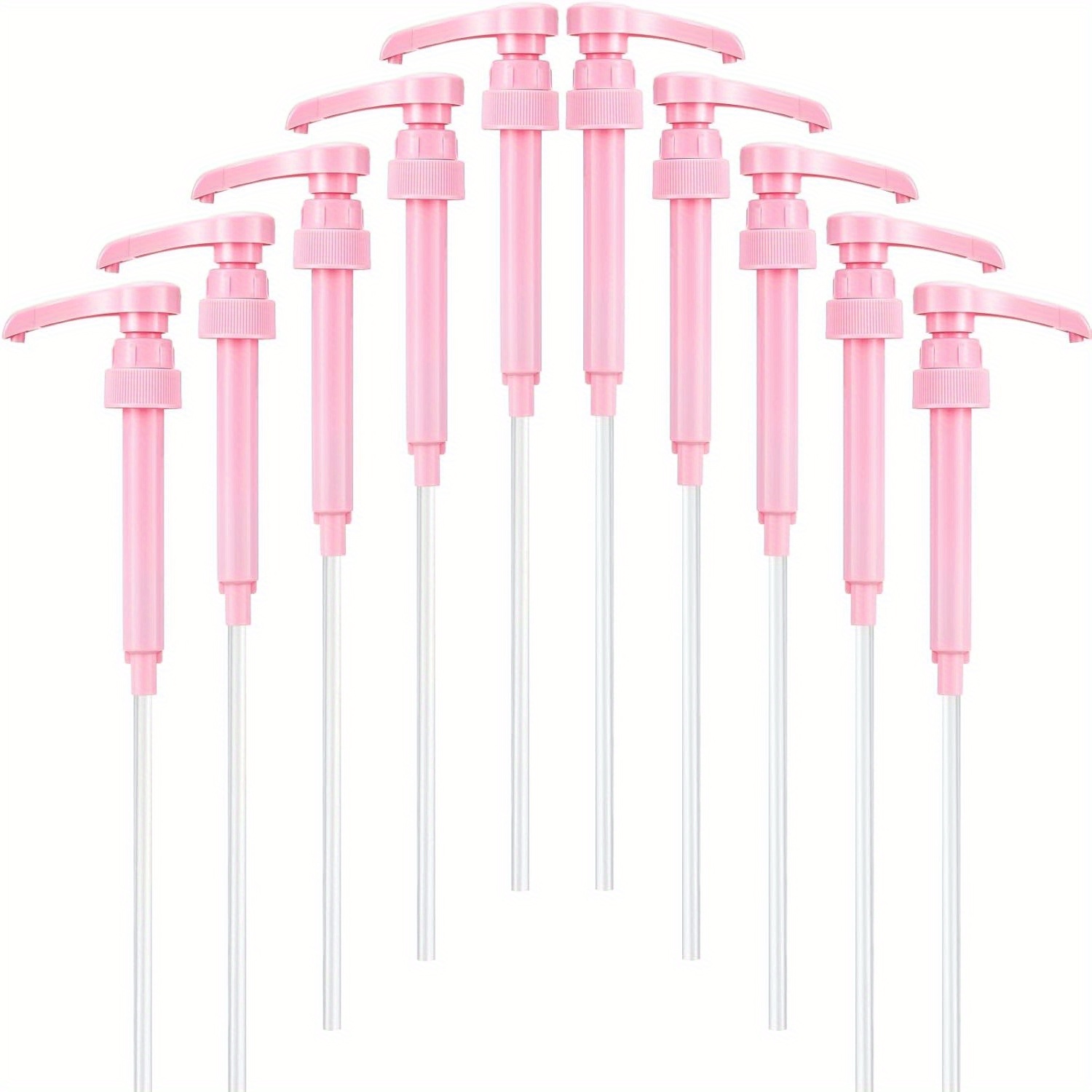 TEMU 10pcs Coffee Syrup Pump, Plastic Pumps For Syrup Bottles 750ml - 1l, Reusable Syrup Pump Dispenser