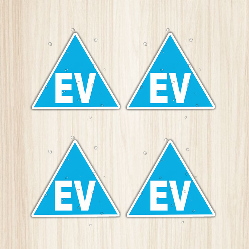 TEMU 4 Sheets/sheet, Electric Car Sticker, Suitable For Car, Bicycle, Office, Home, Travel, Camping And Outdoor Use, Easy To Clean, Versatile,