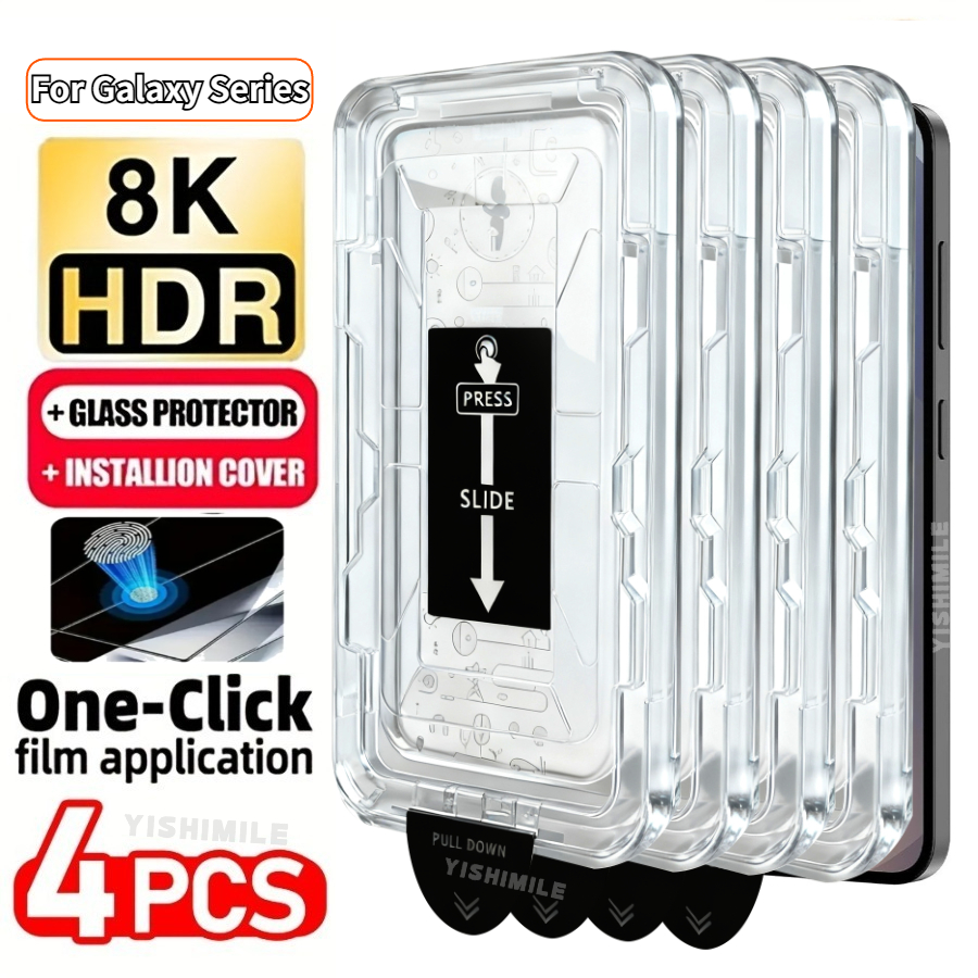 TEMU This Set Of 4 High-definition Tempered Glass Screen Protectors Is Designed For For For Galaxy Models, Including The S22 5g, S22  5g, S23, S23 ,